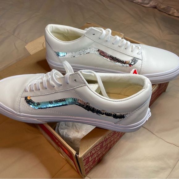 VANS NWT Old School Shiny Sequins - US Women SZ/10 - Picture 2 of 7